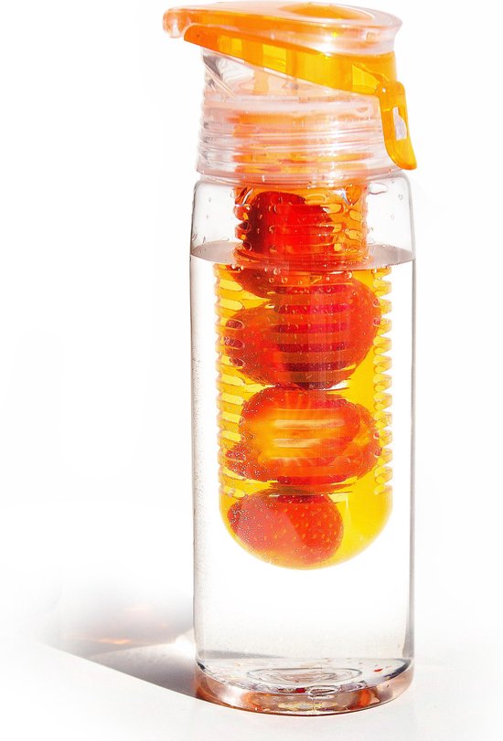 Asobu Drinkfles Met Fruitinfuse - - Oranje