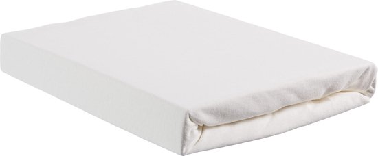 Beddinghouse Jersey Hoeslaken - 100% Gebreide Jersey Katoen - 1-persoons (70/90x200/220 Cm) - White - Wit