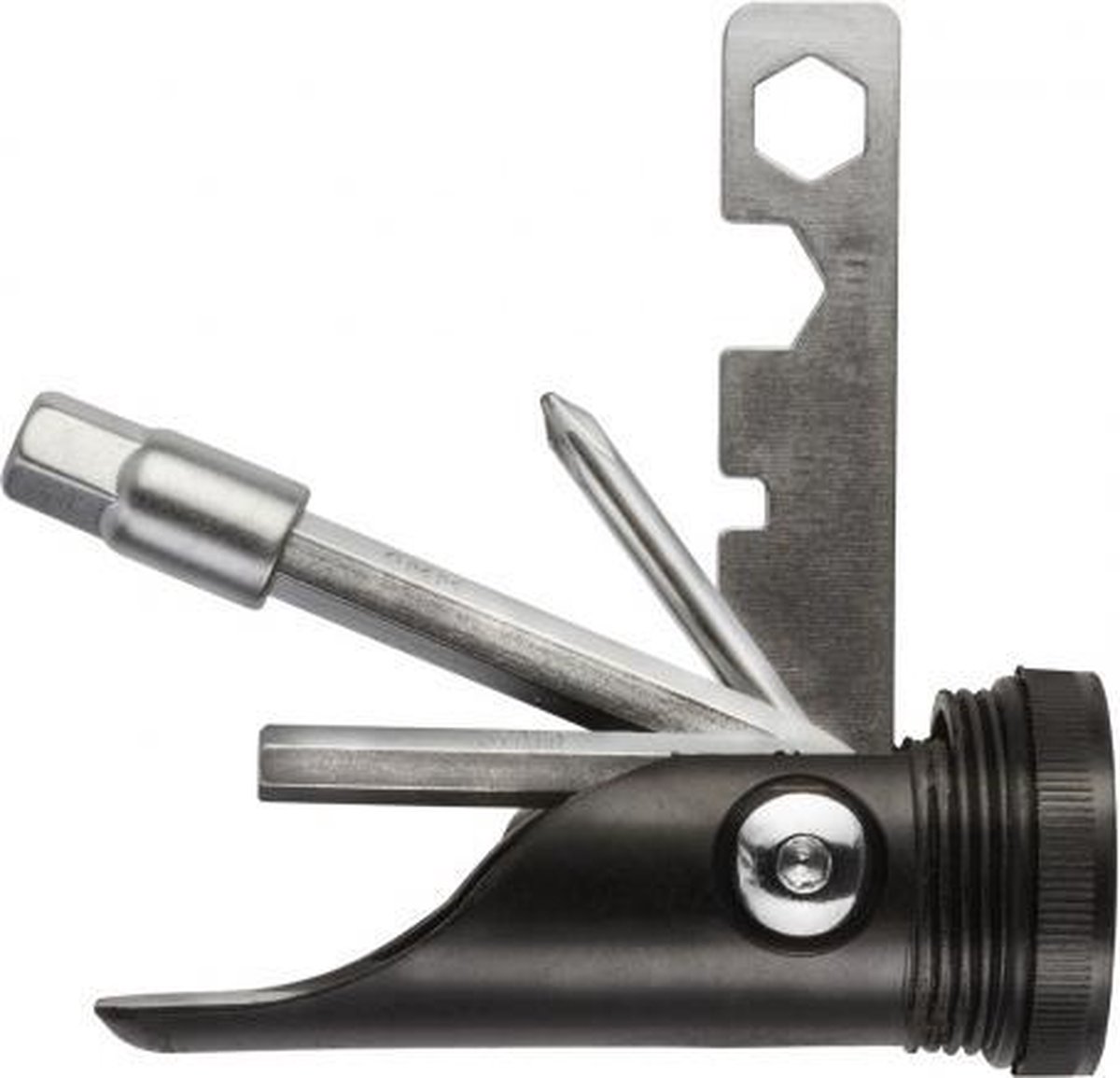 M-wave Bar Ends Met Multitool Aluminium 13 Cm 2 Stuks - Zwart