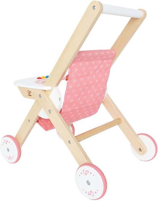 Hape Houten Stroller - Roze