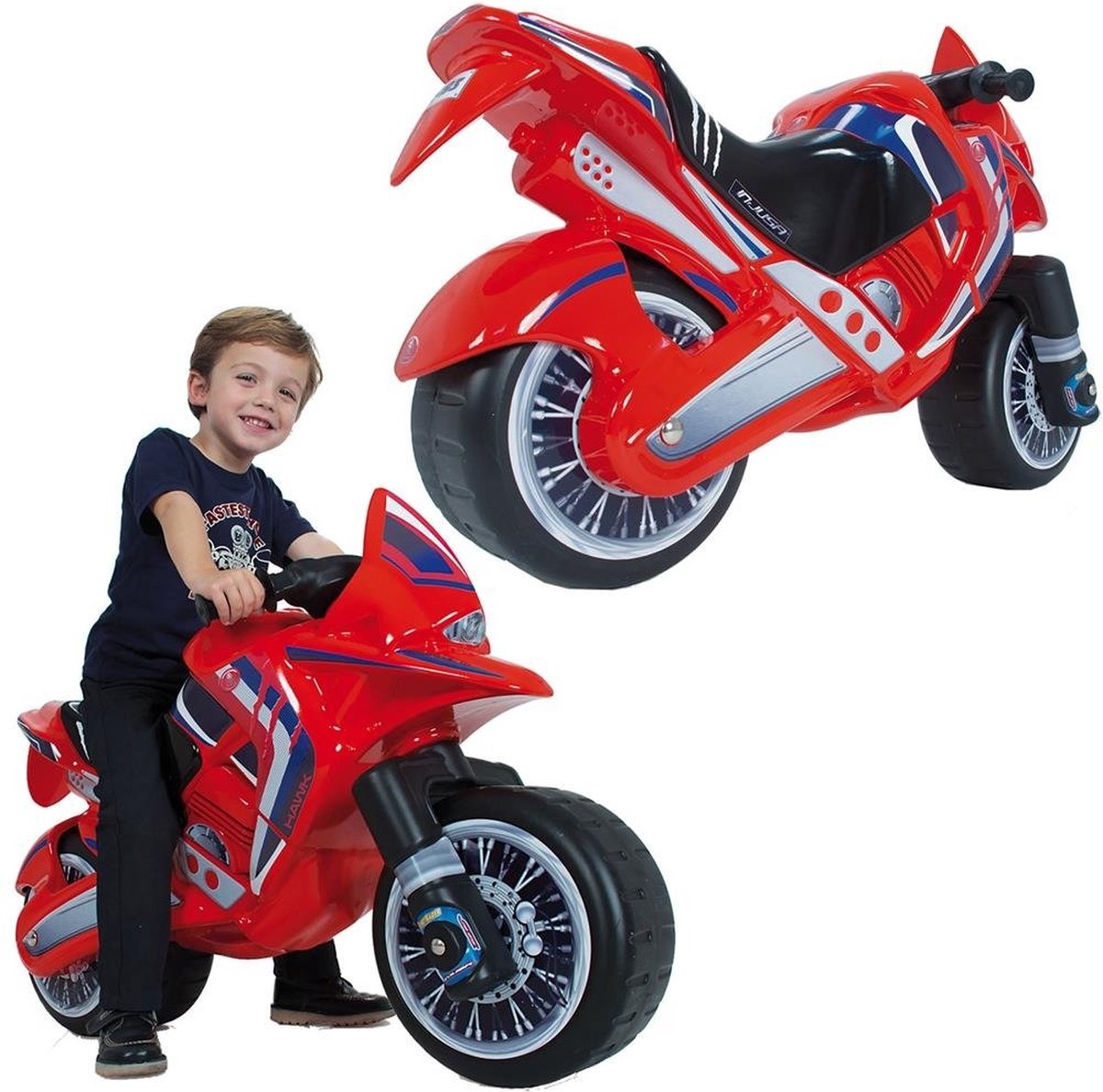 Injusa Hawk Loopmotor - - Rood