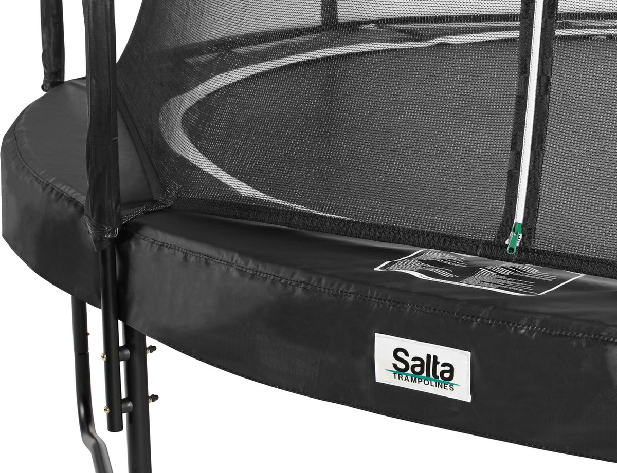 Salta Premium Black Edition Trampoline Rond Met Veiligheidsnet - 183 Cm - - Zwart