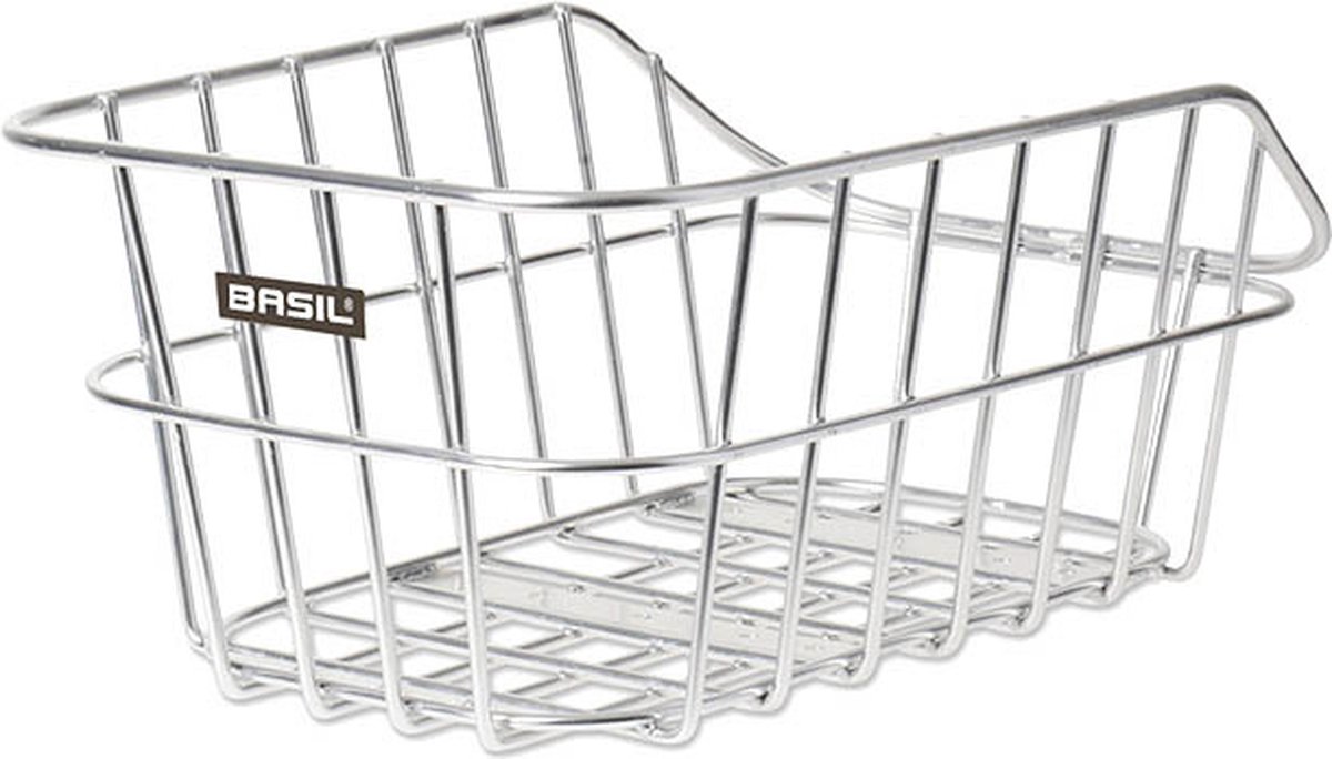 Basil Fietsmand Cento Achter 20 Liter Zilver - Silver