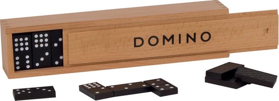 Goki Dominospel 55 Stenen 2,2 X 4,3 Cm