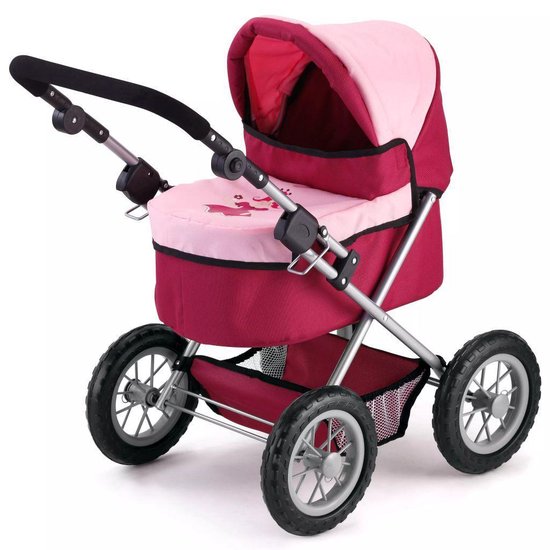 Bayer Poppenwagen Trendy/roze 67 Cm - Rood