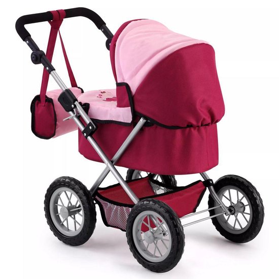Bayer Poppenwagen Trendy/roze 67 Cm - Rood