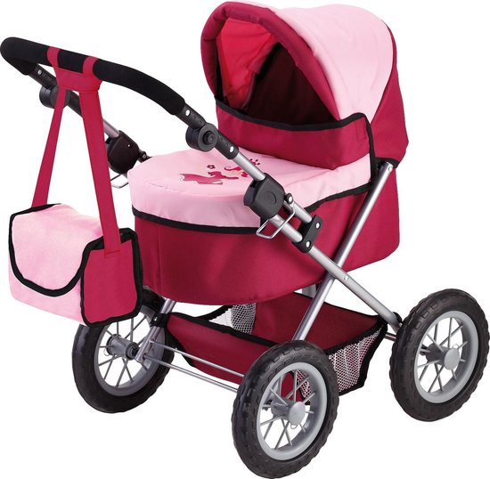 Bayer Poppenwagen Trendy/roze 67 Cm - Rood