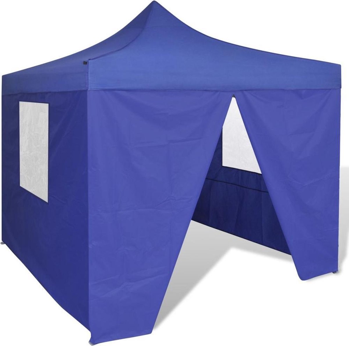 Vidaxl Vouwtent Met 4 Zijwanden 3x3 M - Blauw