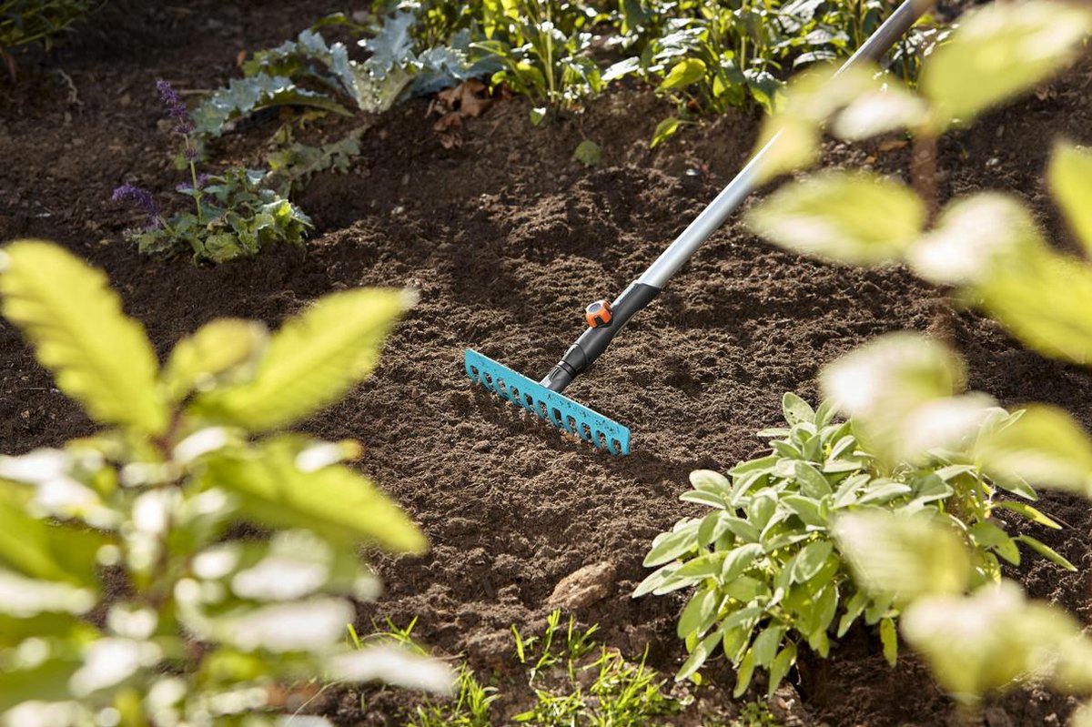 GARDENA Combi System Hark 12-tands Zonder Steel - Blauw