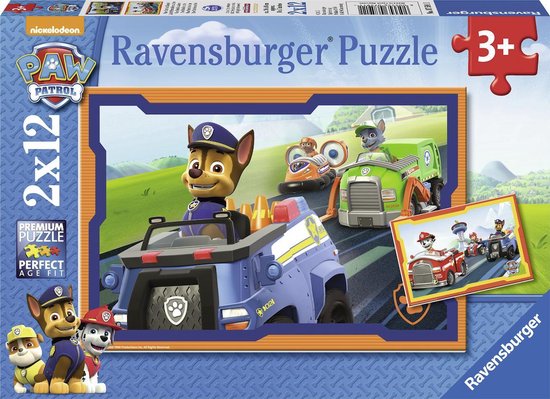 Ravensburger Puzzel Paw Patrol In Actie - 2 X 12 Stukjes