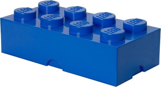 Lego Brick 8 Opbergbox - - Blauw