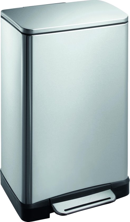 Eko E-cube Pedaalemmer - 30 L - Mat Rvs - Silver