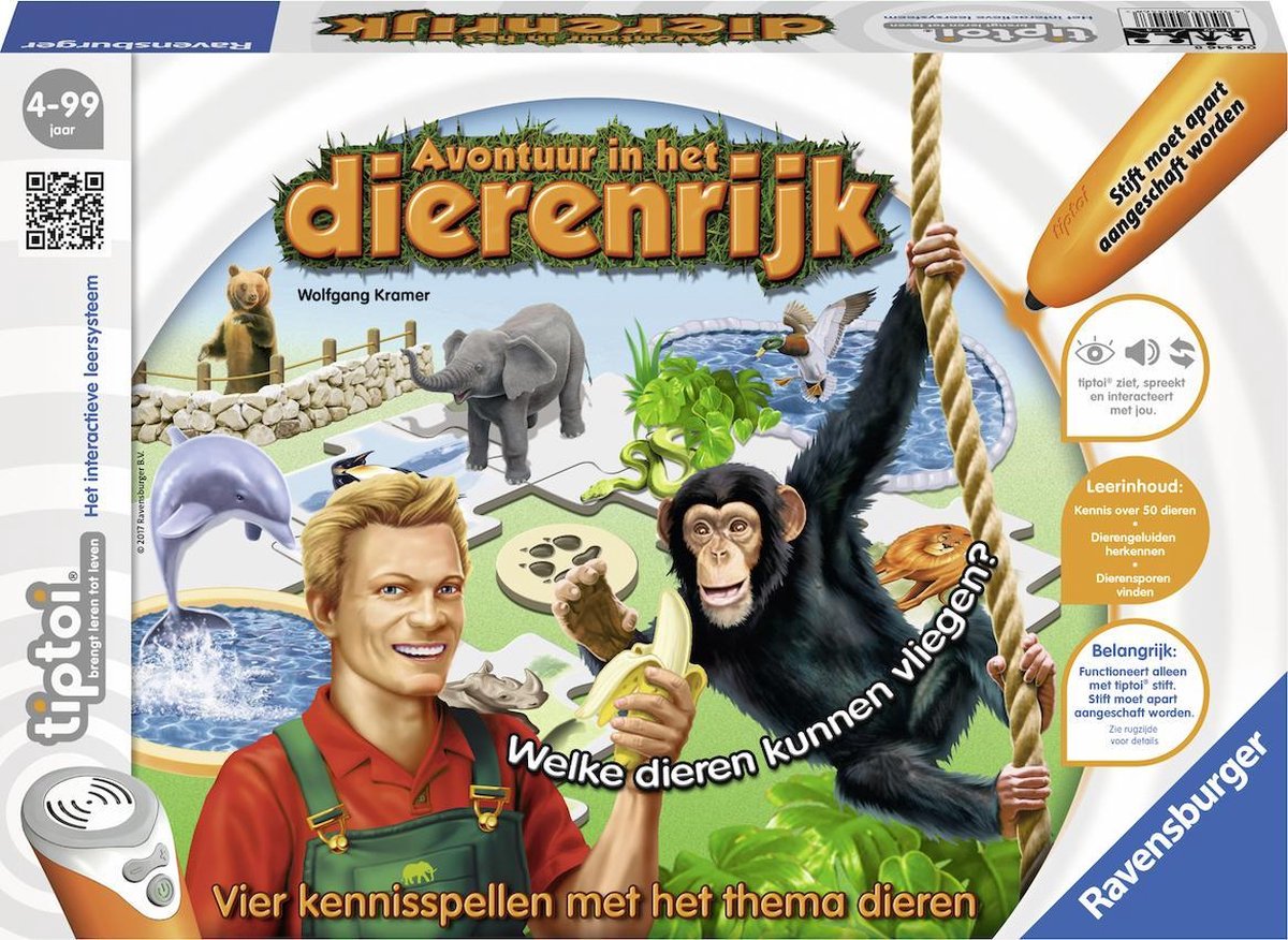 Ravensburger Tiptoi - Spel - Avontuur In Het Dierenrijk