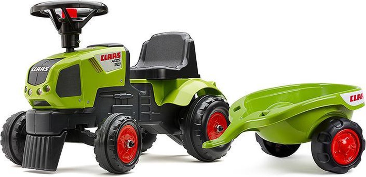 Falk Claas Axos Trekker Met Aanhanger - Groen