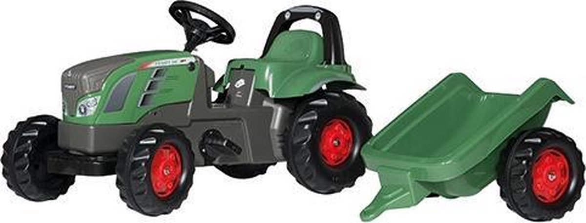 Rolly Toys Traptractor Rollykid Fendt 516 Vario Junior/grijs - Groen