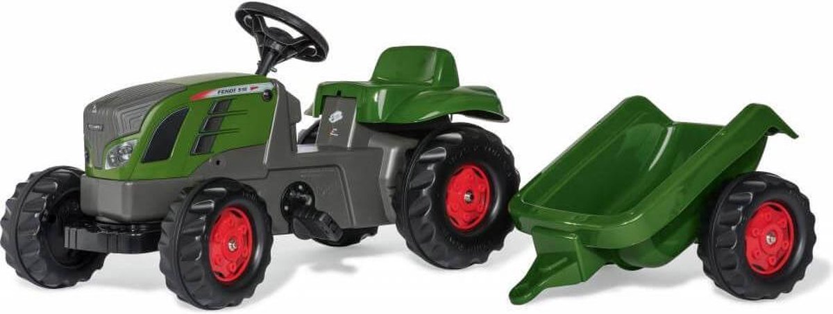 Rolly Toys Traptractor Rollykid Fendt 516 Vario Junior/grijs - Groen