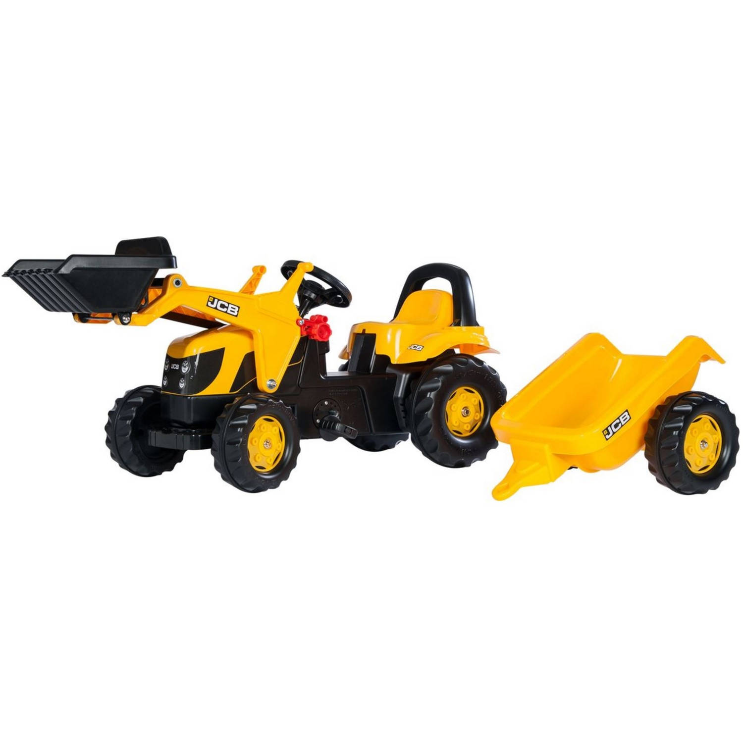 Rolly Toys Traptractor Rollykid Jcb Junior/zwart - Geel