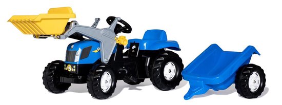 Rolly Toys Traptractor Rollykid Nh T7040 Junior - Blauw