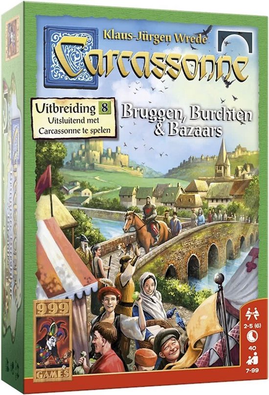 999Games Carcassonne: Bruggen, Burchten En Bazaars