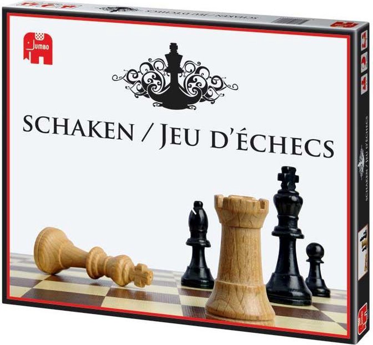 Jumbo Schaakspel Hout 34-delig - Zwart