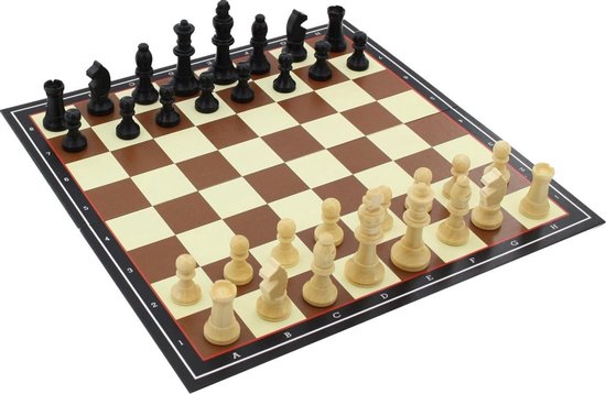 Jumbo Schaakspel Hout 34-delig - Zwart