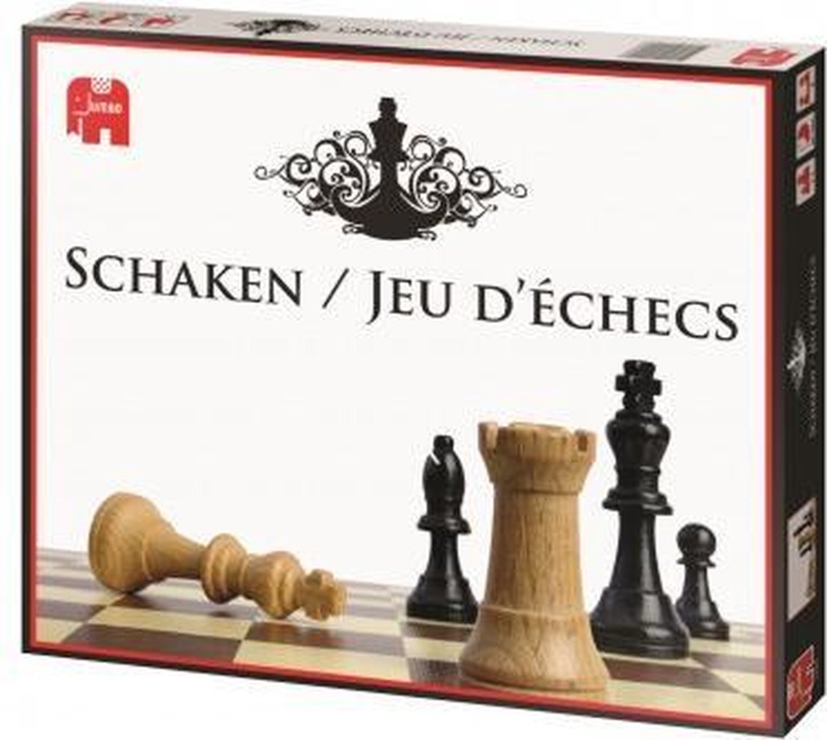 Jumbo Schaakspel Hout 34-delig - Zwart