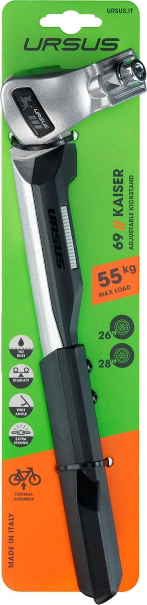 Ursus Standaard Enkel Kaiser E-bike Aluminium 26-28 Inch 29mm Zilver - Silver