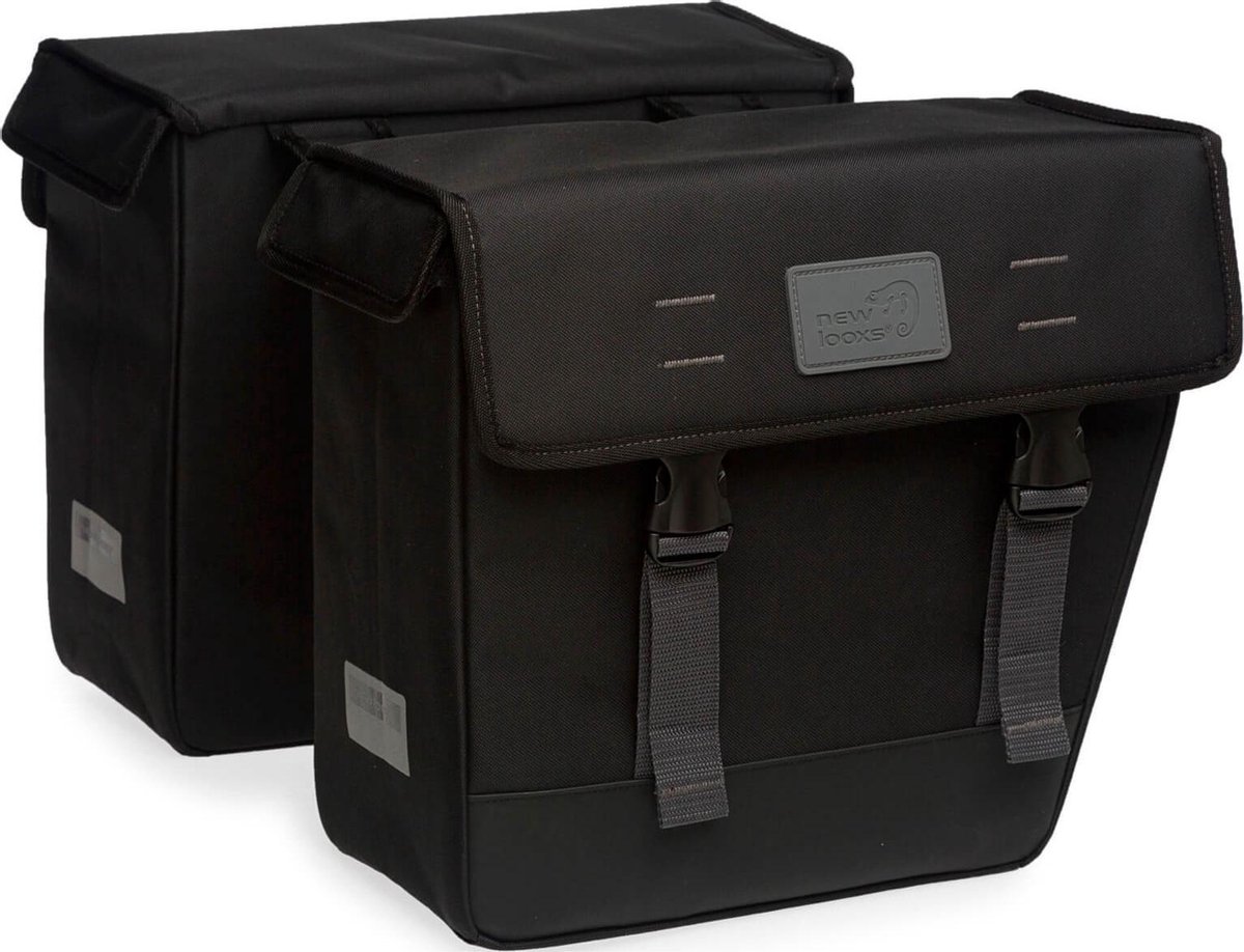 New Looxs Dubbele Fietstas Hybride Origin 33l - Zwart