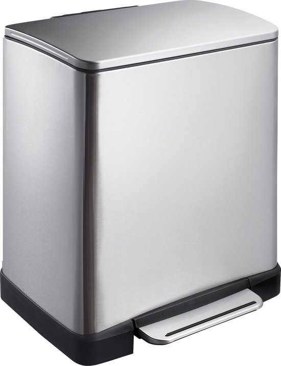 Eko E-cube Pedaalemmer - 20l - Mat Rvs - Silver