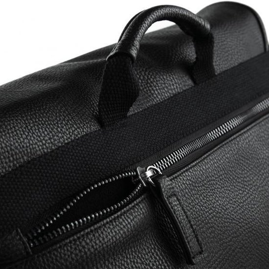 Leatherlook Aktetas Met Schouderband - Zwart