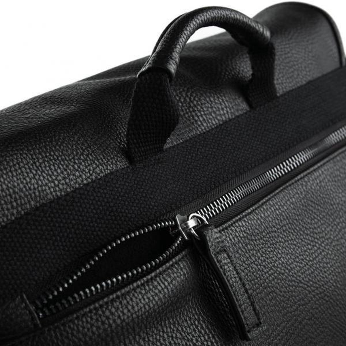 Leatherlook Aktetas Met Schouderband - Zwart