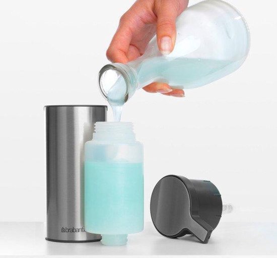 Brabantia Zeeppomp 200 Ml - Matt Steel Fingerprint Proof - Silver
