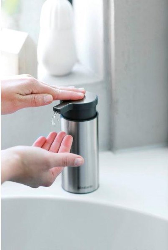 Brabantia Zeeppomp 200 Ml - Matt Steel Fingerprint Proof - Silver