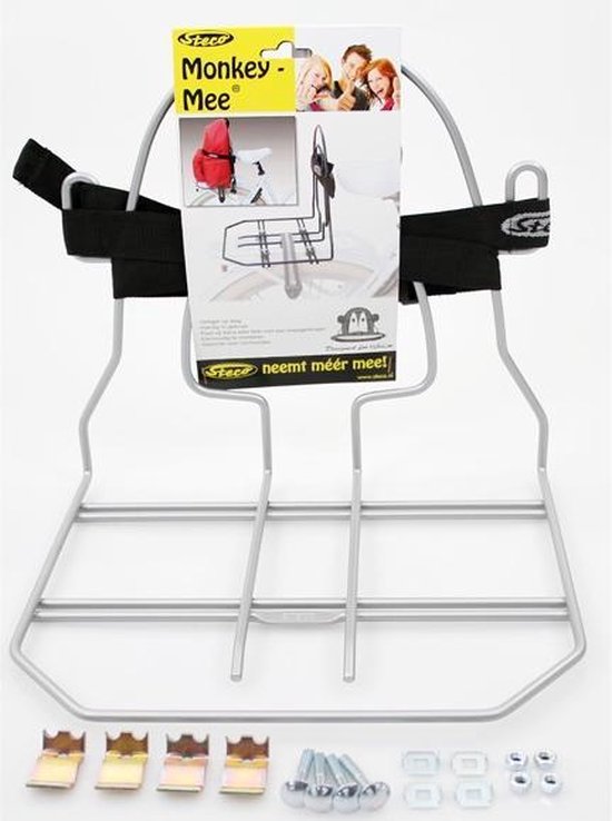 Steco Monkey Mee Bagagerekje Zilver - Silver