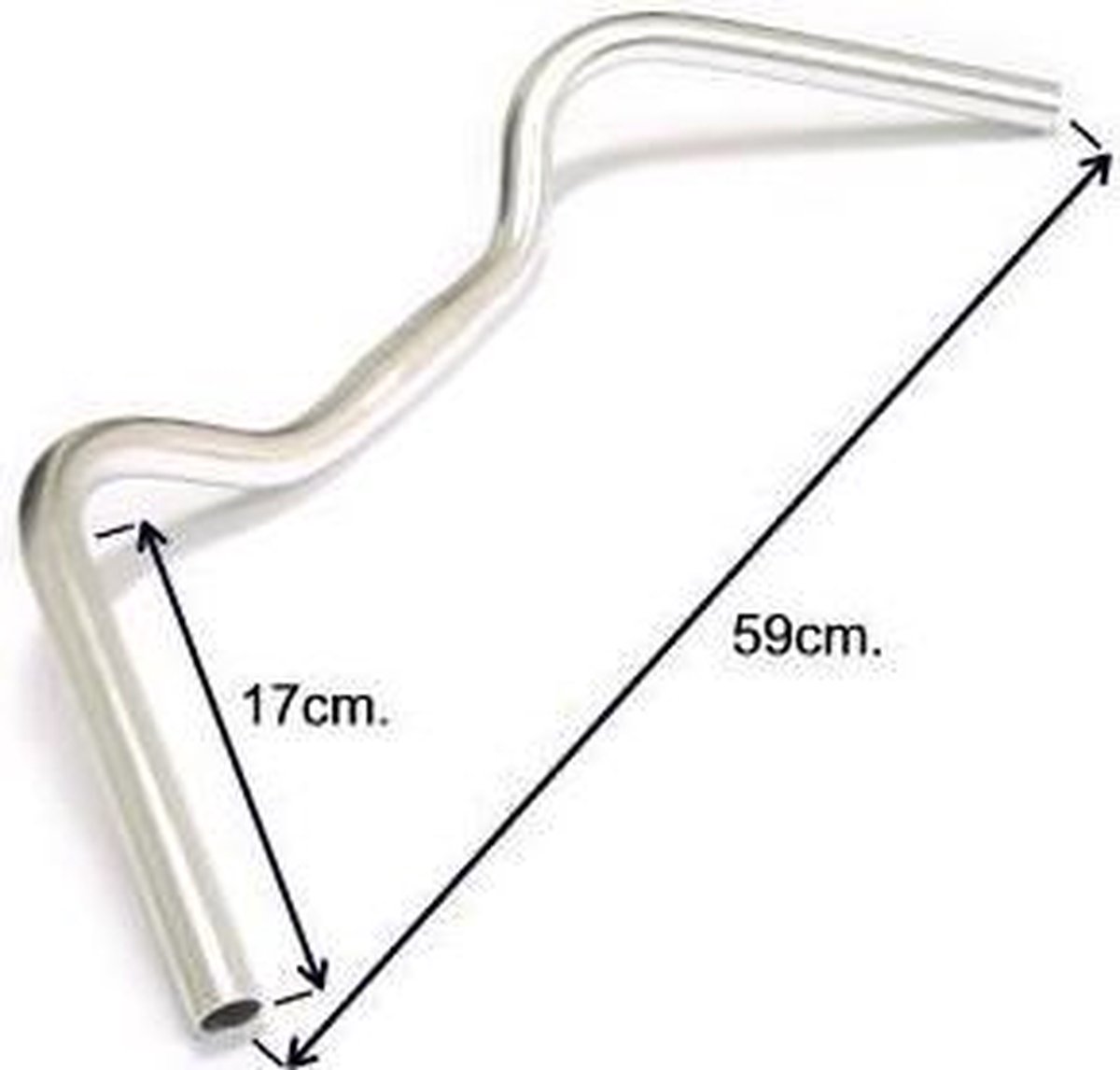 Ergotec Stuur Stadsfiets Stuttgart 22,2/ 590/ 25,4 Mm Zilver - Silver