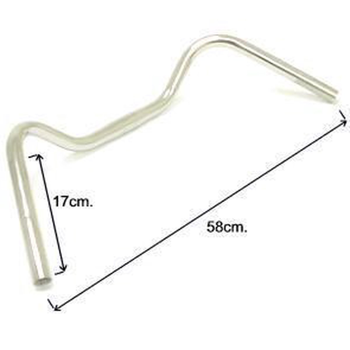 Ergotec Stuur Stadsfiets Stuttgart 22,2/ 555/ 25,4 Mm Chroom