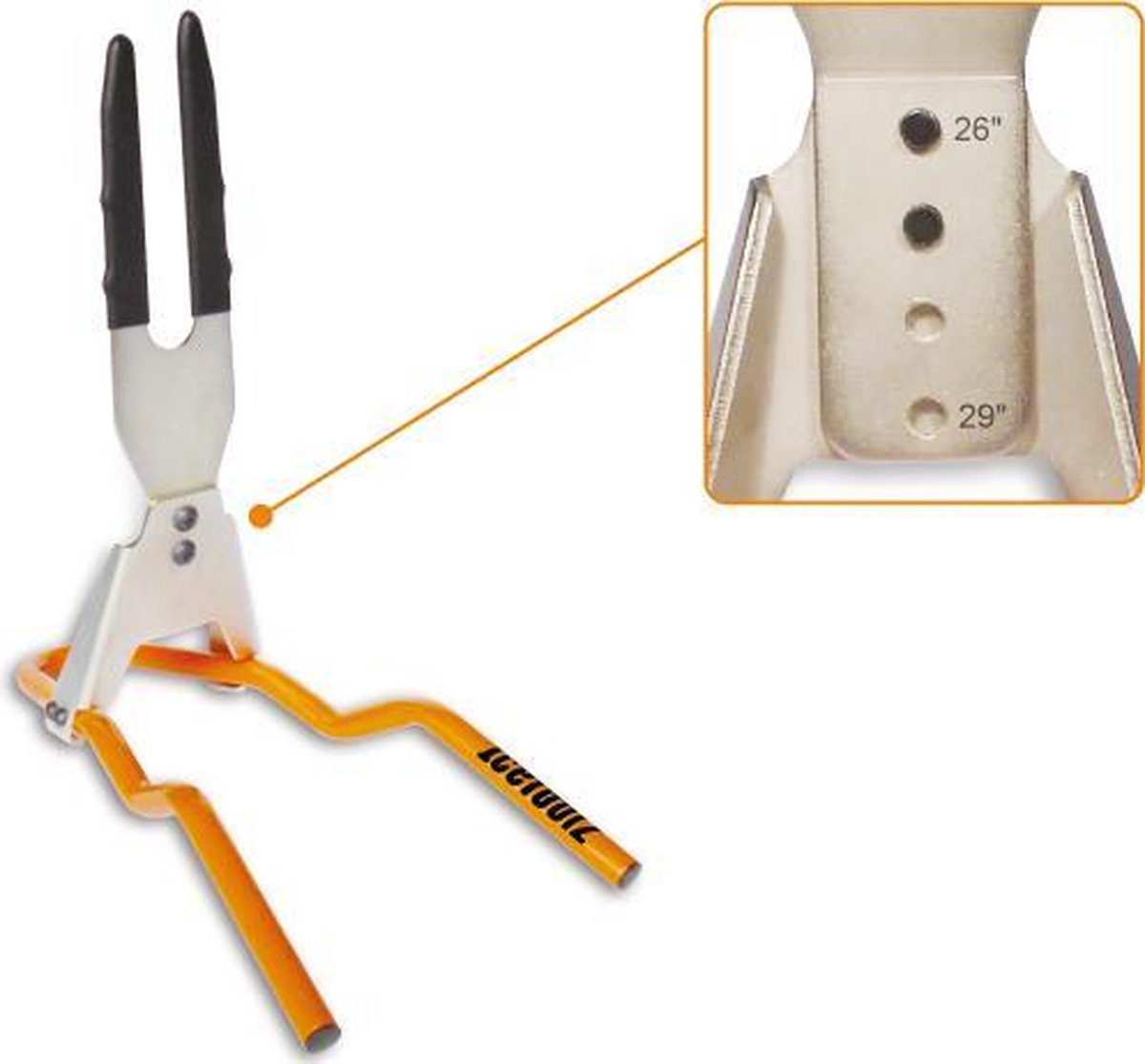 Icetoolz Display Standaard 240p646 Voor 29 Inch Fiets - Geel
