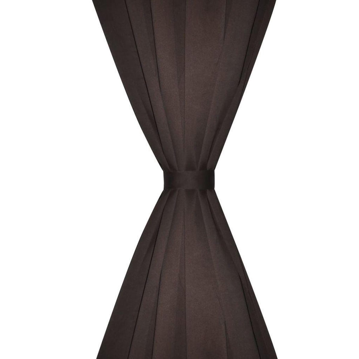 Vidaxl Gordijnen Met Gleuven 135 X 245 Cm 2 St - Bruin