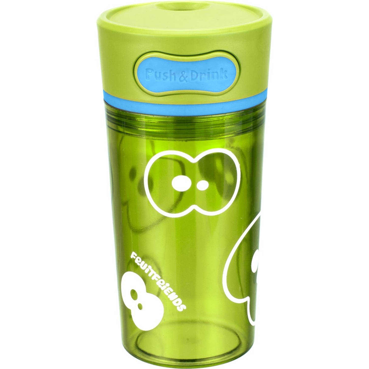 Fruitfriends Beker Push & Drink 300 Ml Lime - Groen