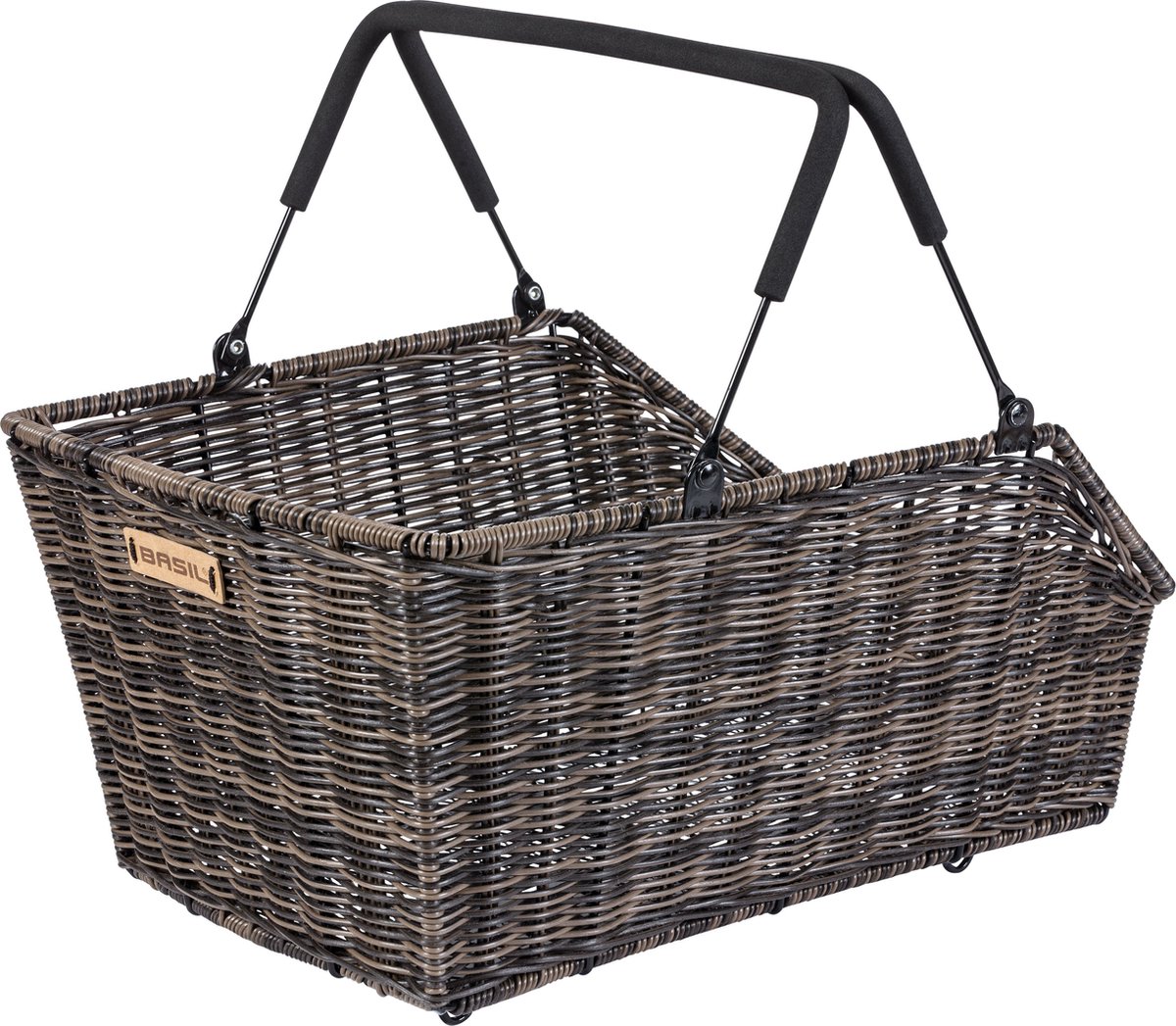 Basil Fietsmand Achter Cento-rattan 21,5 Liter - Bruin