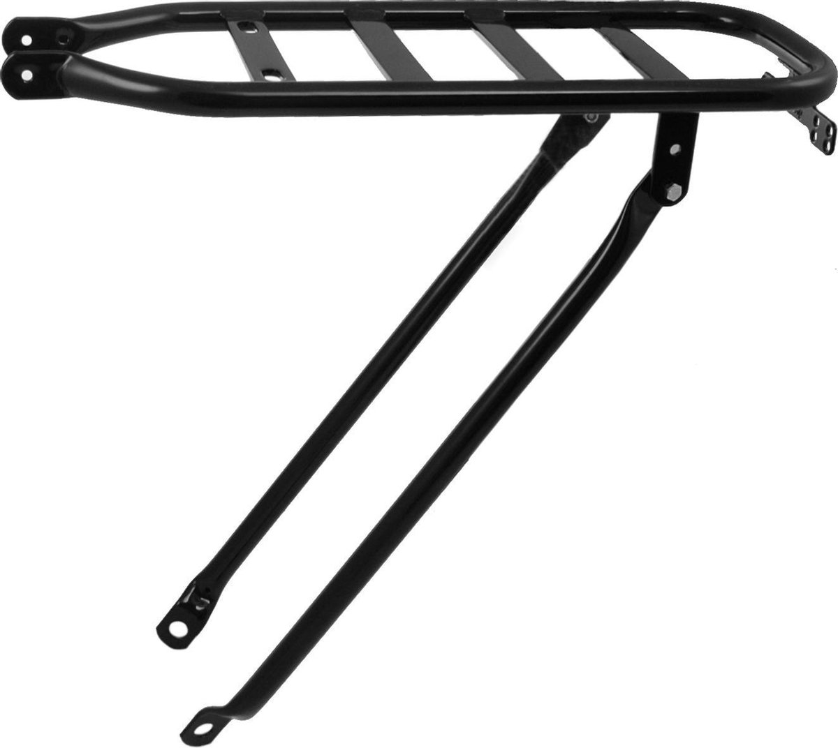 Steco Bagagedrager Achter Ptt Ronde Buis Platte Spil - Zwart