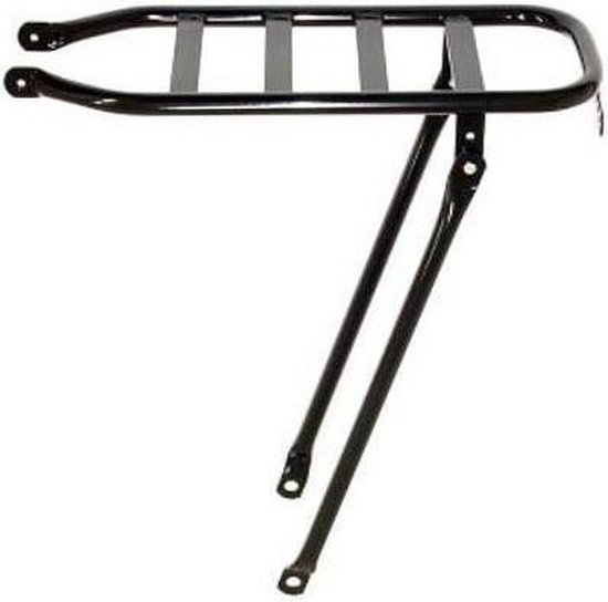 Steco Bagagedrager Achter Ptt Ronde Buis Platte Spil - Zwart