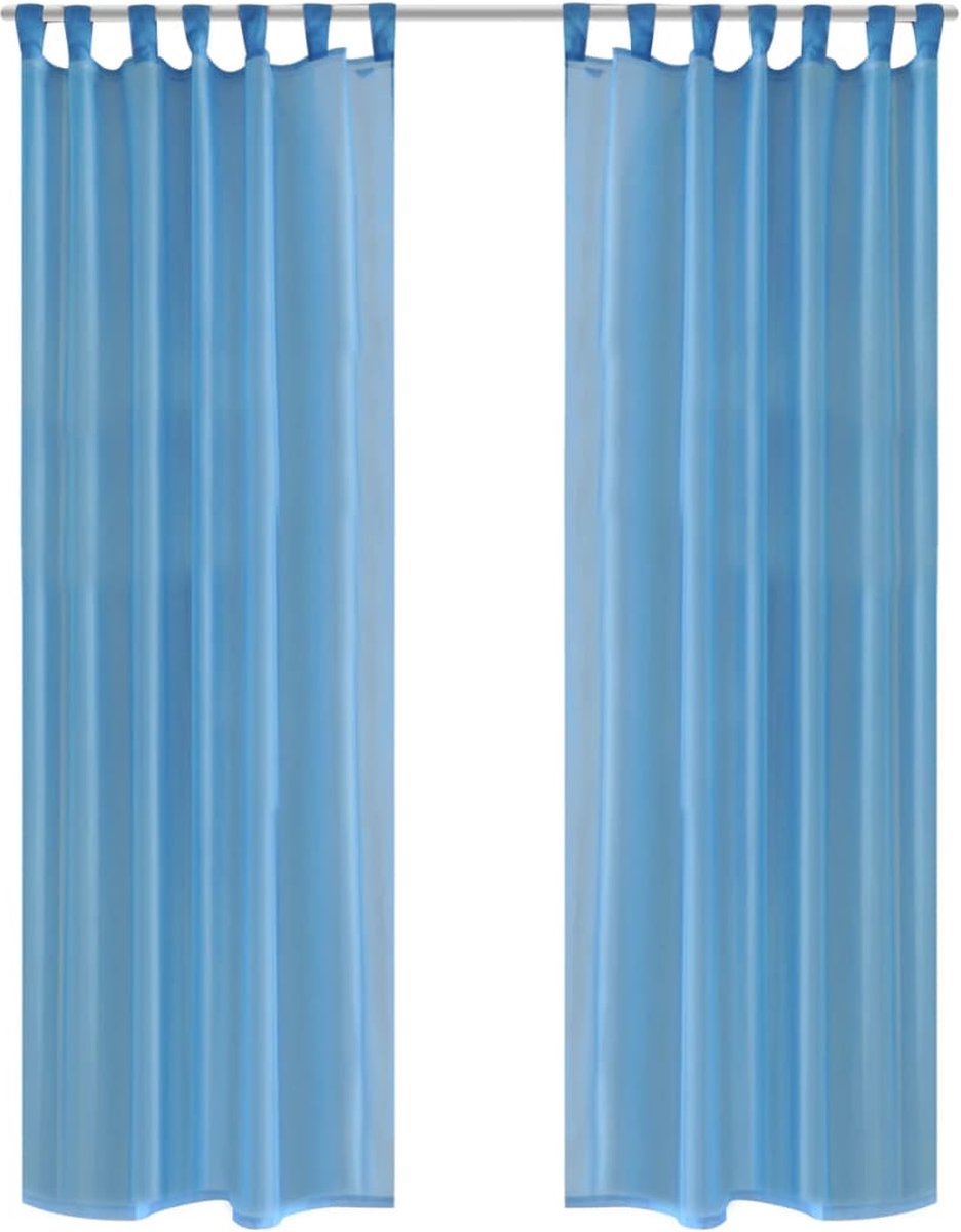 te Vitrage 140 X 225 Cm 2 Stuks - Wit