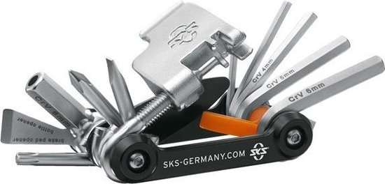 SKS Multitool 18 Functies 73 Mm Zwart/zilver - Silver