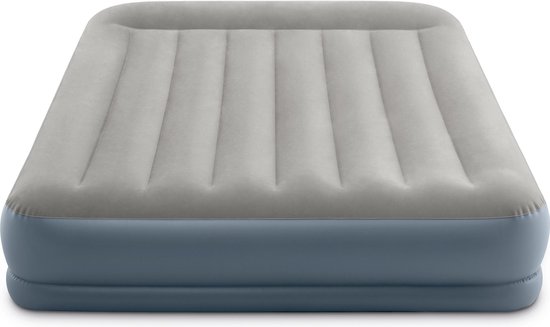 Intex Luchtbed Queen 203 X 152 X 30 Cm Met Pomp - Grijs