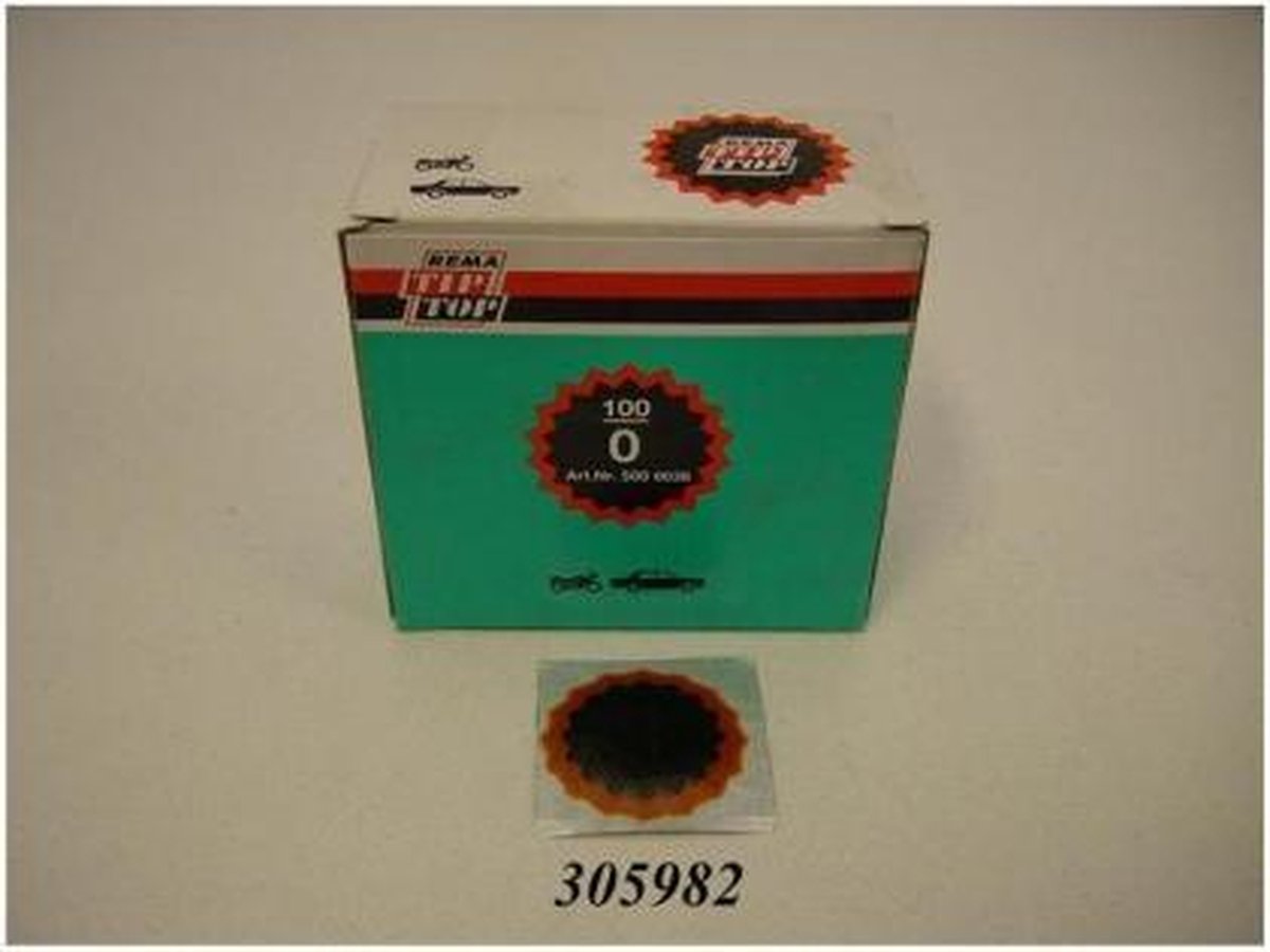 Rema Tip Top Reparatiepleister Fietsband 34 Mm 100 Stuks - Oranje