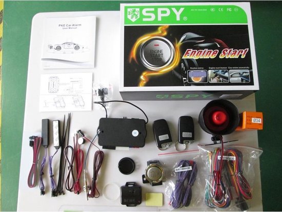 Spy Universeel Autoalarmset Met Start/stop-knop En Keyless Entry