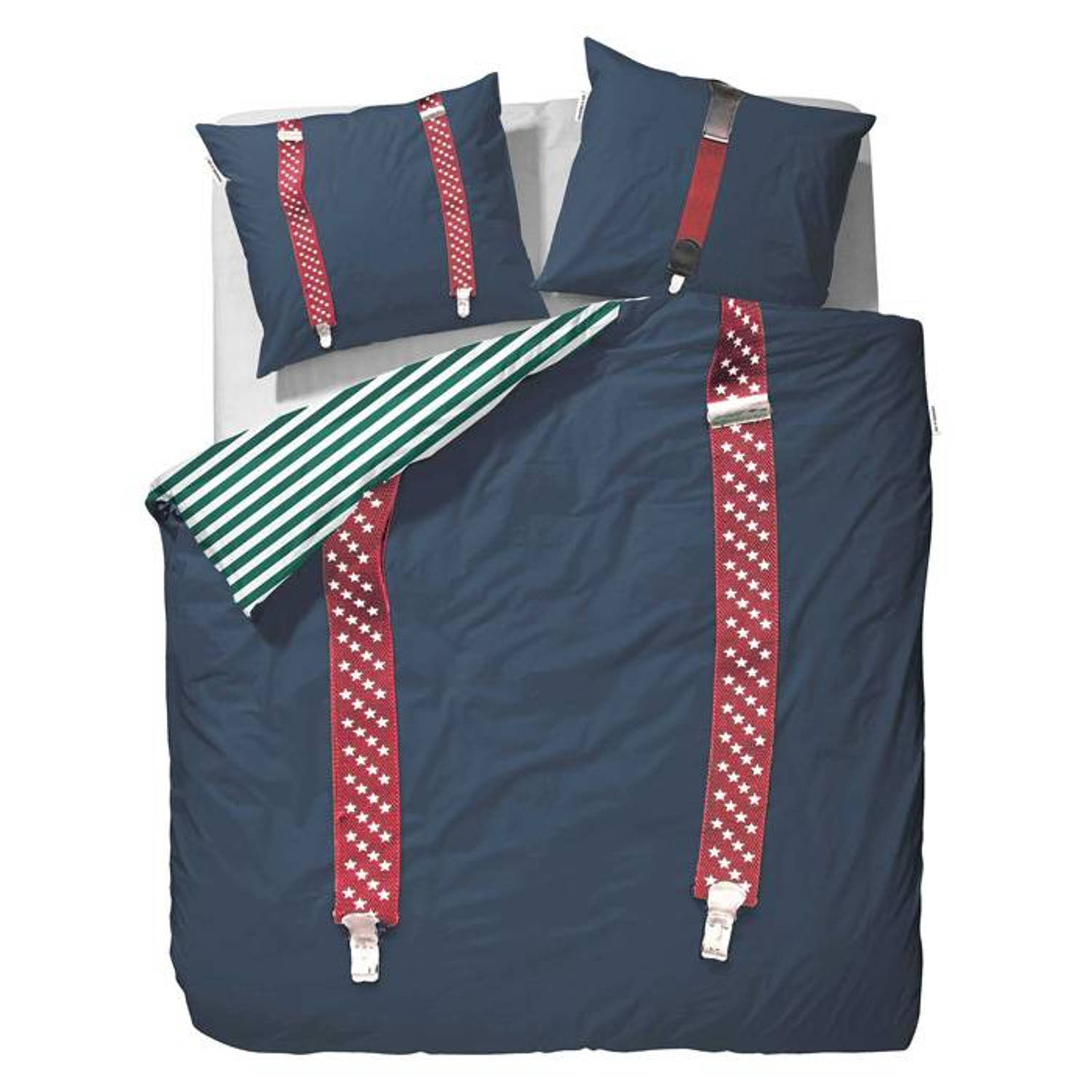 Covers & Co Dekbedovertrek Thom - Navy - - Blauw