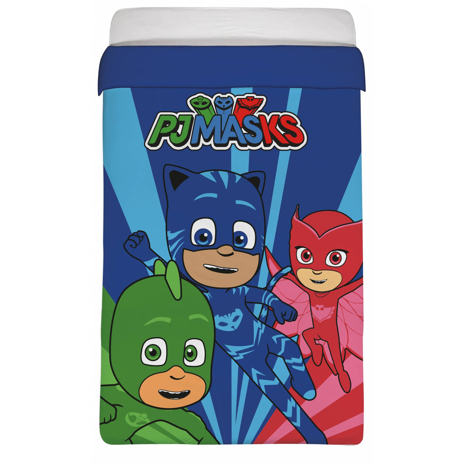 Disney Pj Masks Deken 140 X 200 Cm - Blauw