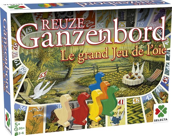 Tactic Selecta Reuze Ganzenbord - Groen